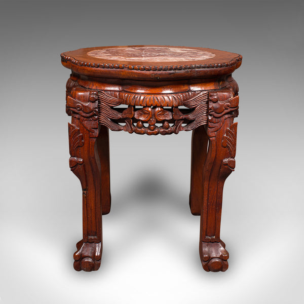 Vintage Art Deco Lamp Stand, Oriental, Occasional, Wine, Side Table, Circa 1940