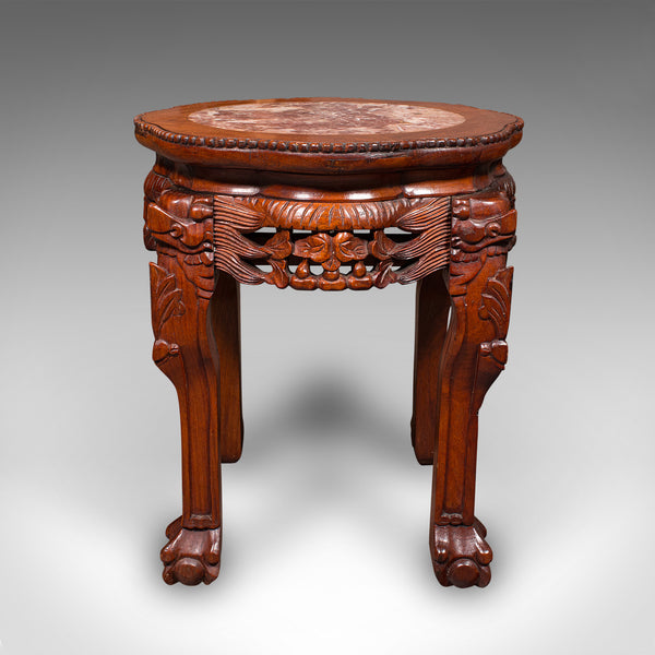 Vintage Art Deco Lamp Stand, Oriental, Occasional, Wine, Side Table, Circa 1940