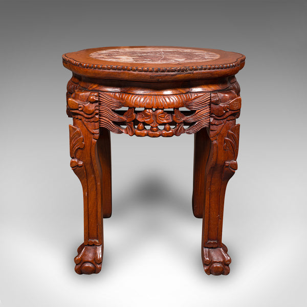 Vintage Art Deco Lamp Stand, Oriental, Occasional, Wine, Side Table, Circa 1940