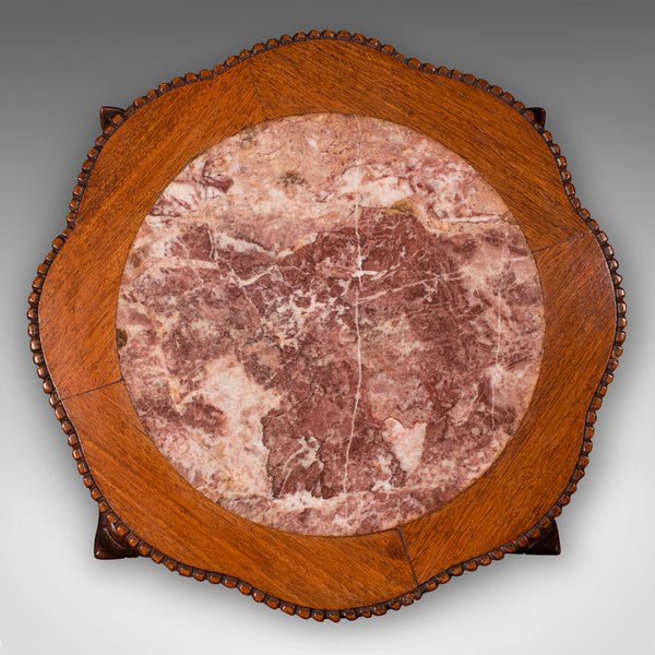 Vintage Art Deco Lamp Stand, Oriental, Occasional, Wine, Side Table, Circa 1940