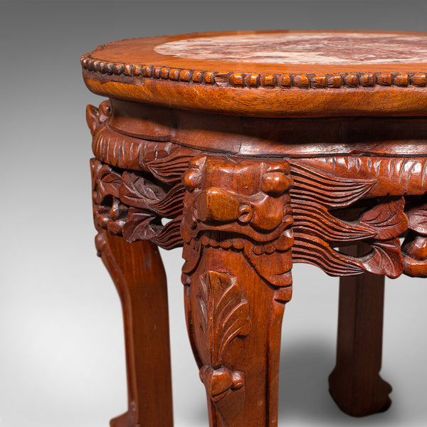 Vintage Art Deco Lamp Stand, Oriental, Occasional, Wine, Side Table, Circa 1940