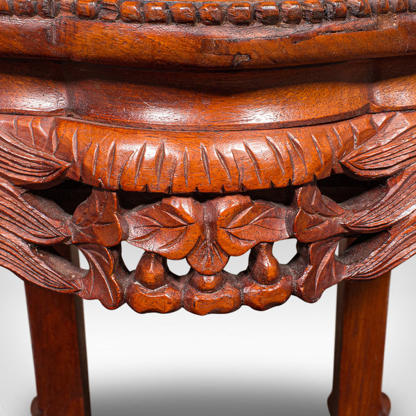 Vintage Art Deco Lamp Stand, Oriental, Occasional, Wine, Side Table, Circa 1940