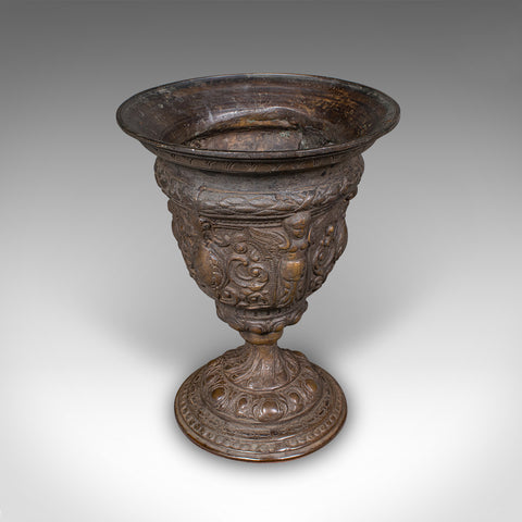 Antique Grand Tour Planter, Italian, Bronze, Bouquet Vase, Urn, Early Victorian