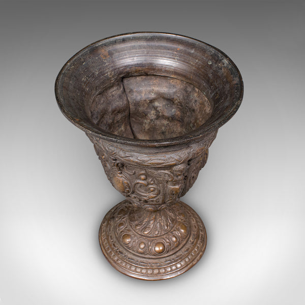 Antique Grand Tour Planter, Italian, Bronze, Bouquet Vase, Urn, Early Victorian