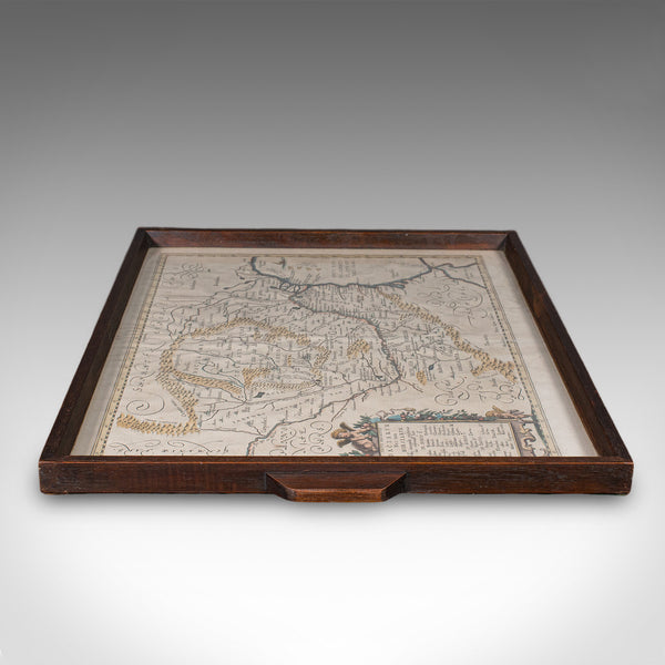 Antique Cartographer's Serving Tray, English, Platter, European Map, Edwardian - London Fine Antiques