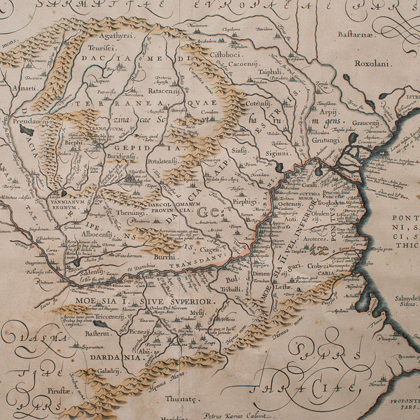 Antique Cartographer's Serving Tray, English, Platter, European Map, Edwardian - London Fine Antiques