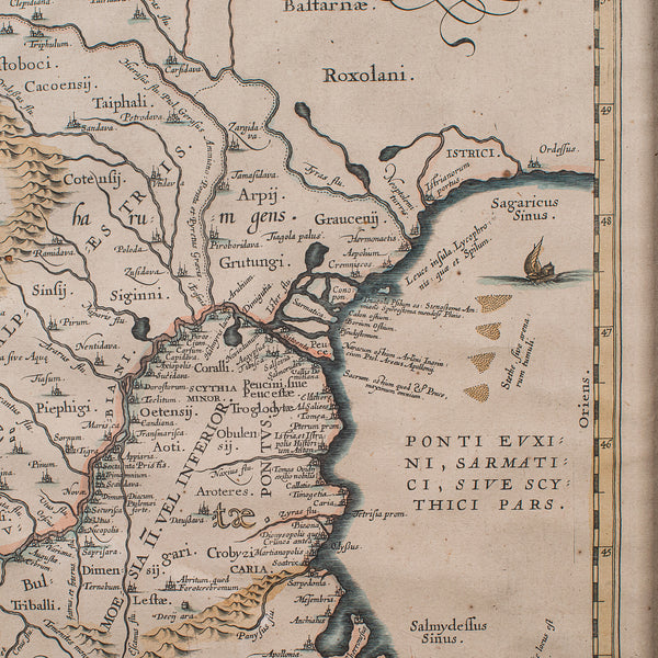 Antique Cartographer's Serving Tray, English, Platter, European Map, Edwardian - London Fine Antiques