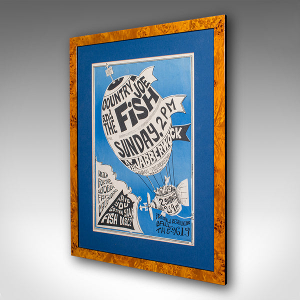 Original Concert Poster, American, Country Joe & The Fish, Berkeley Free Press