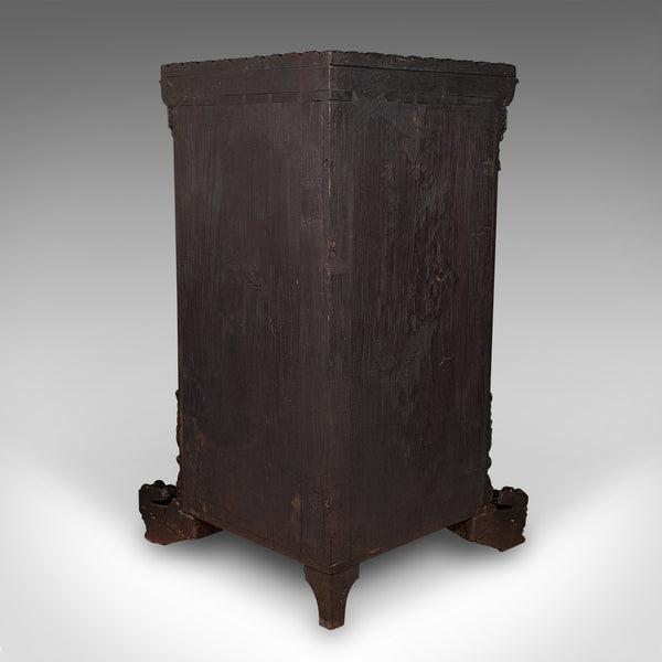 Antique Veranda Gin Cabinet, Ceylon, Teak, Corner Cupboard, Victorian, C.1880
