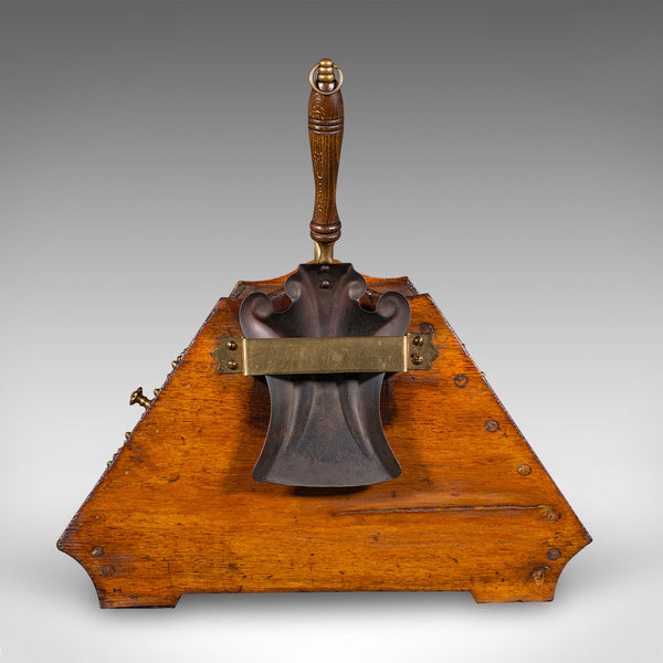 Antique Coal Purdonium, Scottish, Oak, Fireside Store, Gothic Revival, Victorian