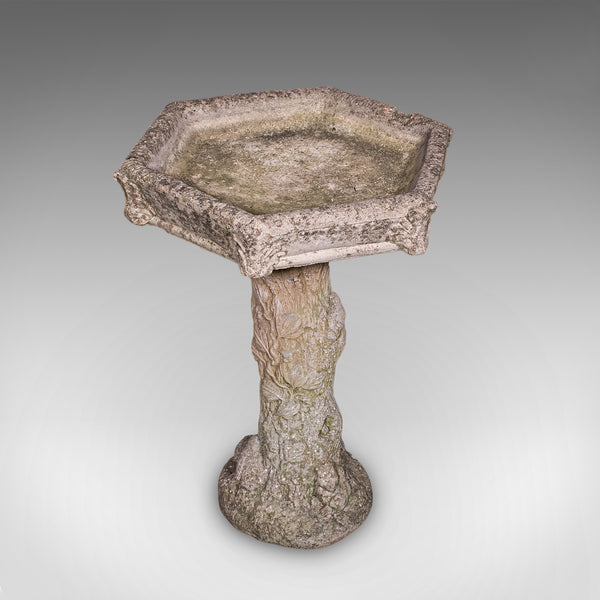 Vintage Ornamental Bird Bath, English, Water Feature, Country House Garden, 1960