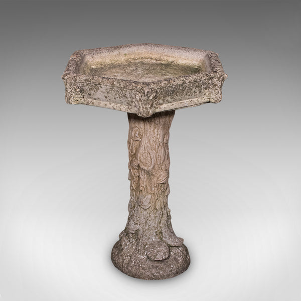 Vintage Ornamental Bird Bath, English, Water Feature, Country House Garden, 1960