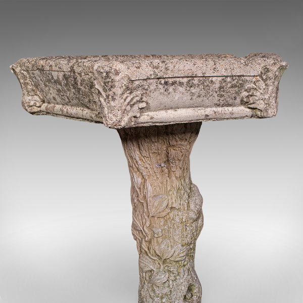 Vintage Ornamental Bird Bath, English, Water Feature, Country House Garden, 1960