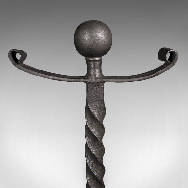 Large Pair of Antique Fireplace Andirons, English, Fire Dog, Victorian, C.1860 - London Fine Antiques