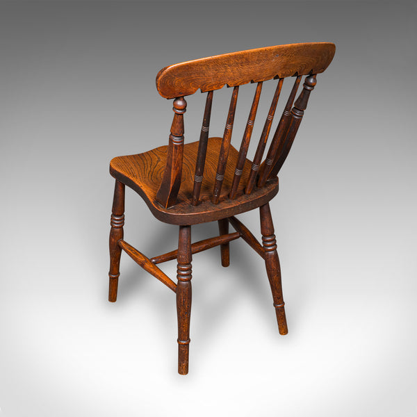 Trio of Antique Station Chairs, English Elm, Reception Hall Side Seat, Victorian