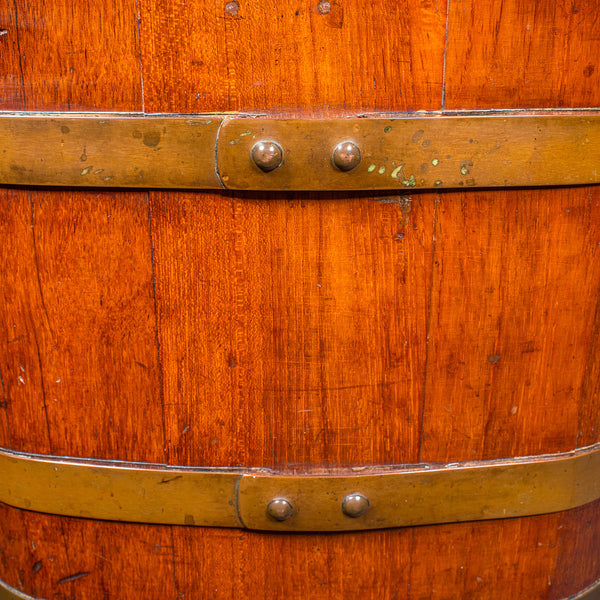 Antique Fireside Store, English, Hearthside Coal Bin, Log Basket, Late Victorian