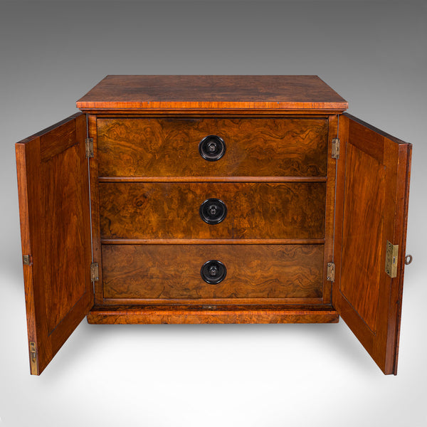 Antique Country House Napkin Drawers, English, Storage Cabinet, Early Victorian
