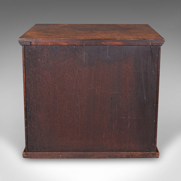 Antique Country House Napkin Drawers, English, Storage Cabinet, Early Victorian