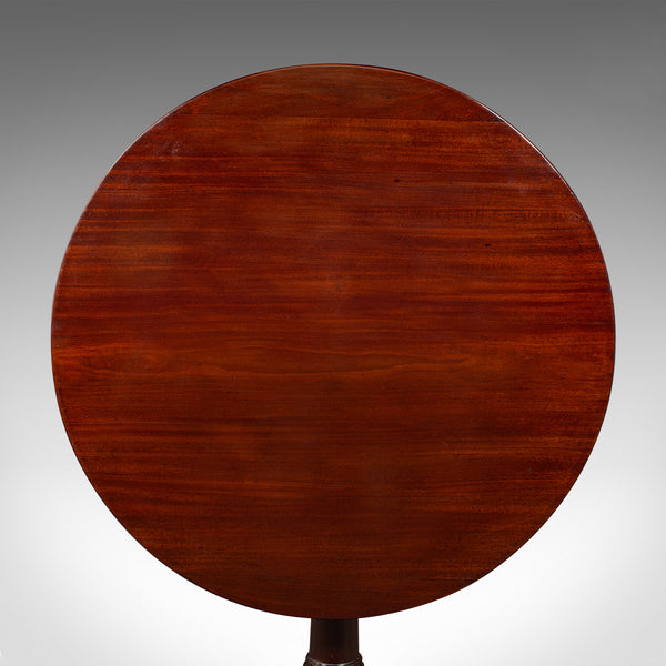 Antique Tripod Table, English, Tilt Top, Side, Occasional, Wine, Lamp, Georgian