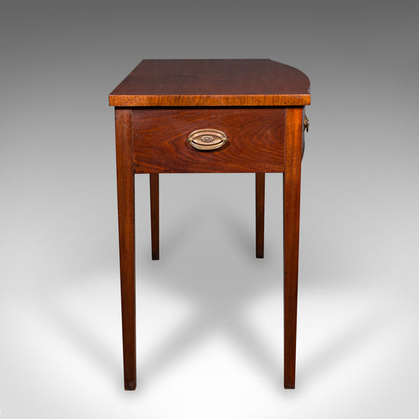 Antique Console Writing Desk, English, Two Drawer Side Table, Georgian, C.1800