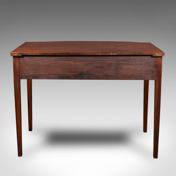 Antique Console Writing Desk, English, Two Drawer Side Table, Georgian, C.1800