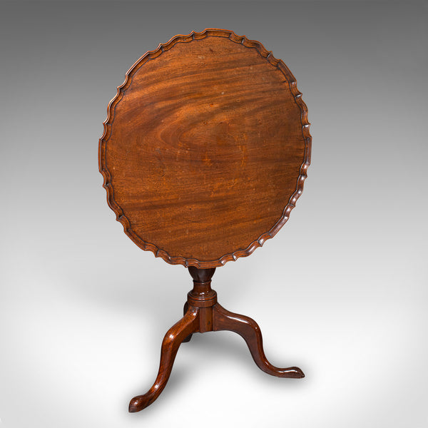 Antique Pie Crust Table, English, Tilt-Top, Games, Occasional, Georgian, C.1790