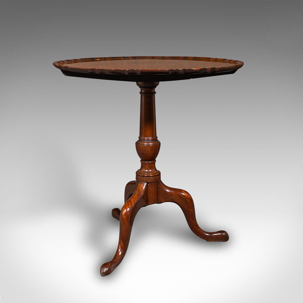 Antique Pie Crust Table, English, Tilt-Top, Games, Occasional, Georgian, C.1790
