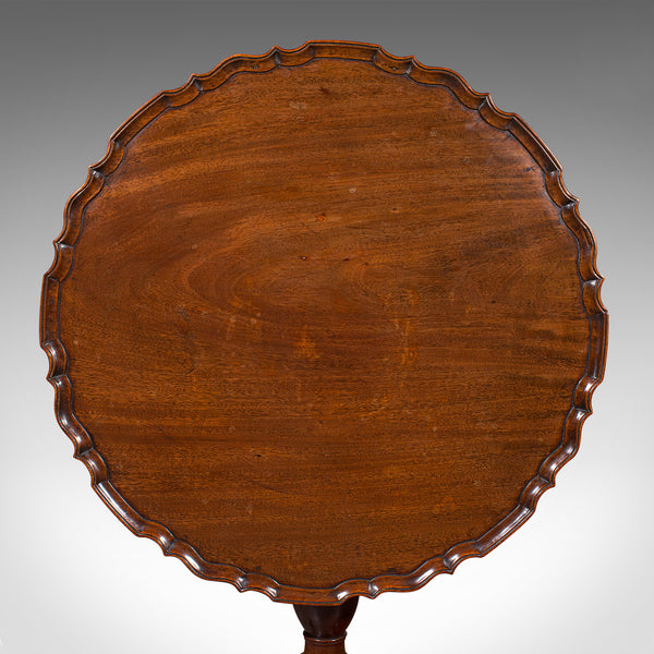 Antique Pie Crust Table, English, Tilt-Top, Games, Occasional, Georgian, C.1790