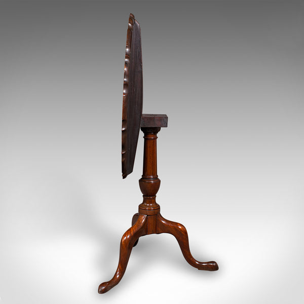 Antique Pie Crust Table, English, Tilt-Top, Games, Occasional, Georgian, C.1790