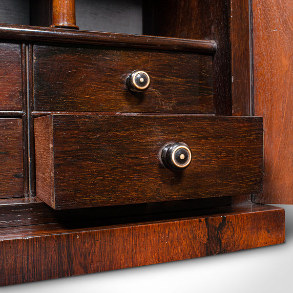 Antique Bachelor's Book Cabinet, English, Tabletop Repository, William IV, 1835