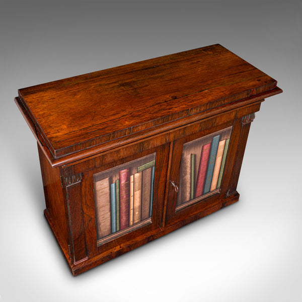 Antique Bachelor's Book Cabinet, English, Tabletop Repository, William IV, 1835