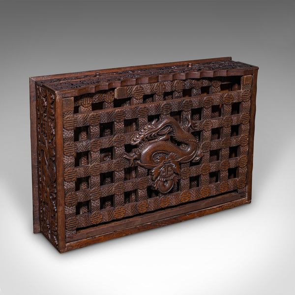 Antique Travelling Trader’s Altar, Oriental Teak Stand, Folding Table, Victorian