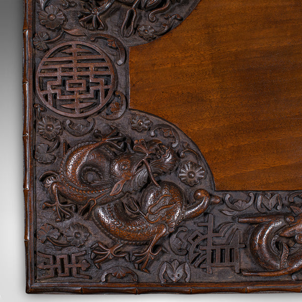 Antique Travelling Trader’s Altar, Oriental Teak Stand, Folding Table, Victorian