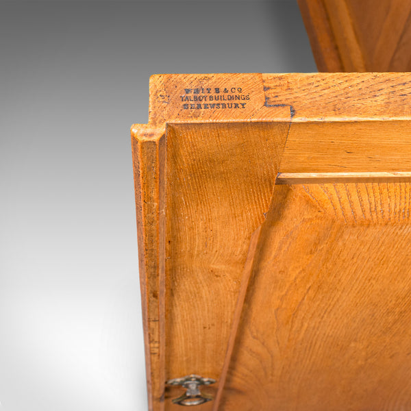 Tall Antique Side Cabinet, English, Ash, Book Cupboard, Hall, Lounge, Victorian