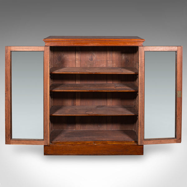 Antique Display Bookcase, English, Glazed Book Cabinet, Home Library, Victorian