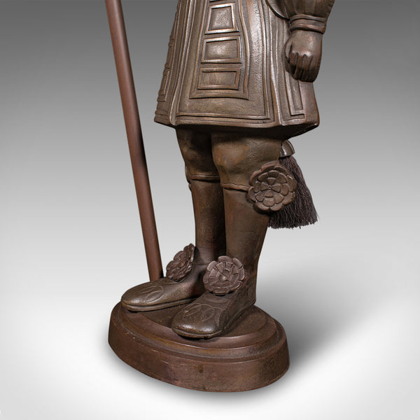 Antique Beefeater Fireside Companion, Cast Iron, English, Fire Tools, Edwardian