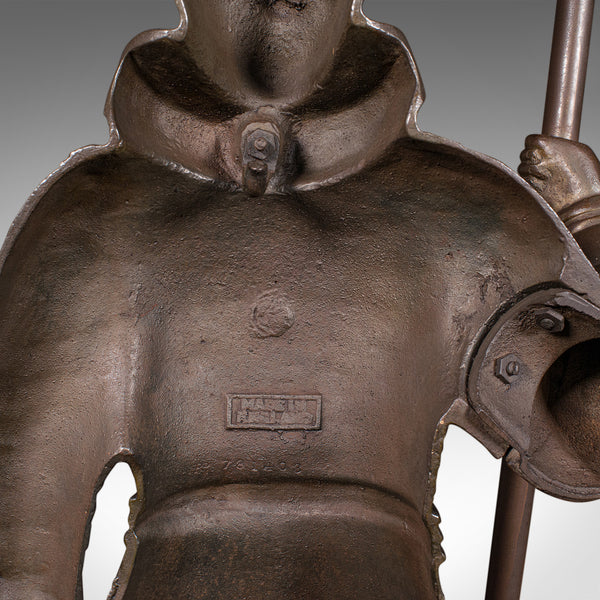 Antique Beefeater Fireside Companion, Cast Iron, English, Fire Tools, Edwardian