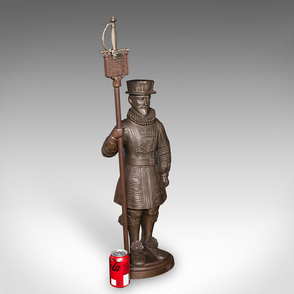 Antique Beefeater Fireside Companion, Cast Iron, English, Fire Tools, Edwardian