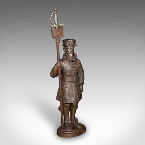 Antique Beefeater Fireside Companion, Cast Iron, English, Fire Tools, Edwardian