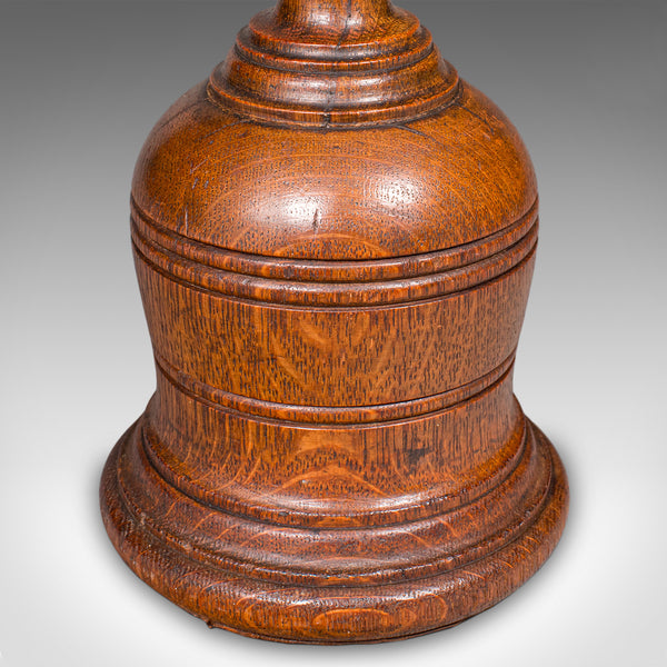 Antique Turned Doorstop, Scottish, Oak, Country House, Door Keeper, Victorian