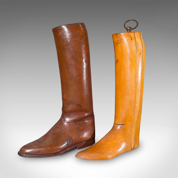 Antique Bootmaker’s Display, English, Leather, Boot Stretcher Set, Edwardian