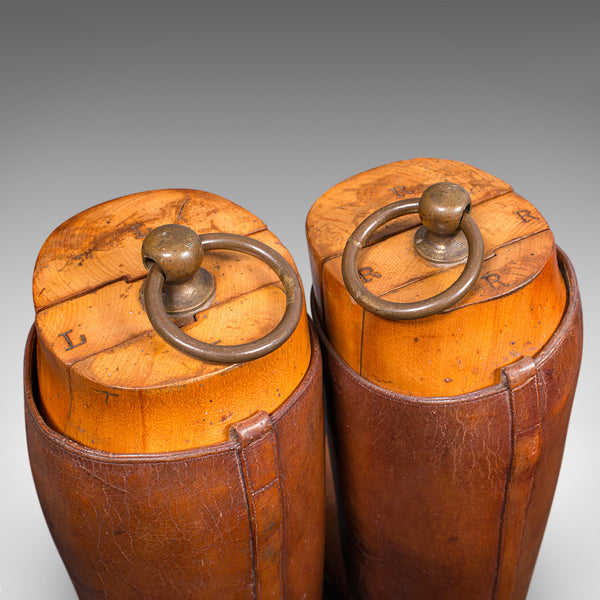 Antique Bootmaker’s Display, English, Leather, Boot Stretcher Set, Edwardian