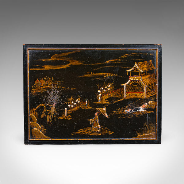 Antique Nesting Table Trio, English, Japanned, Occasional, Waring & Gillow, 1910