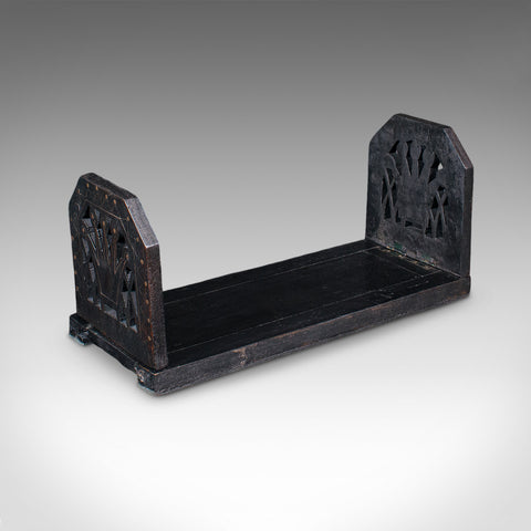 Antique Extending Book Slide, English, Ebonised, Novel Rest, Victorian, C.1870