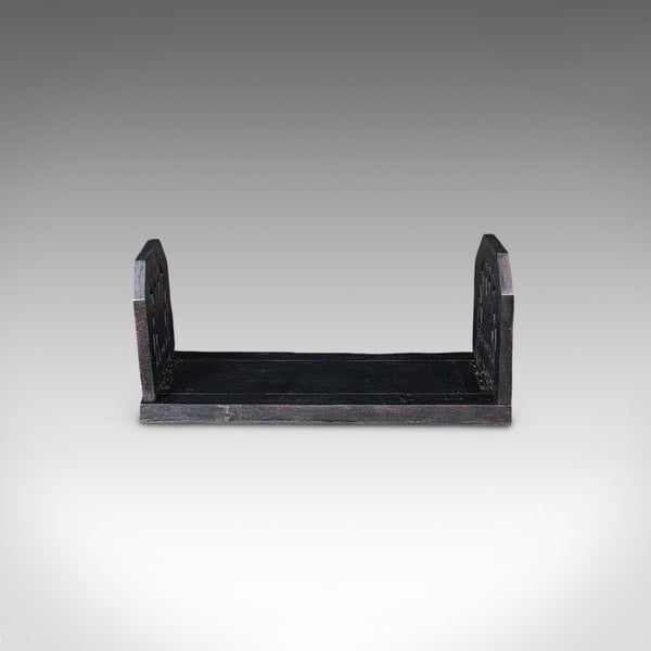 Antique Extending Book Slide, English, Ebonised, Novel Rest, Victorian, C.1870