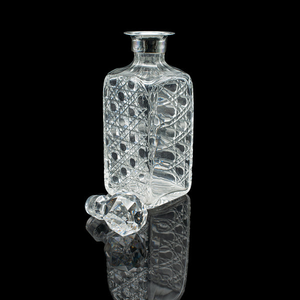 Antique Tantalus, English, Silver Plated, Three Decanter Set, Edwardian, C.1910