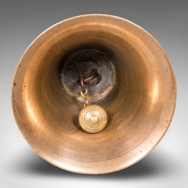 Antique Schoolmaster's Hand Bell, English, Bronze, Dinner Chime, Edwardian, 1910