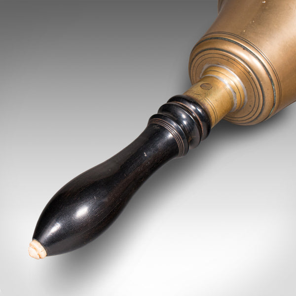 Antique Schoolmaster's Hand Bell, English, Bronze, Dinner Chime, Edwardian, 1910