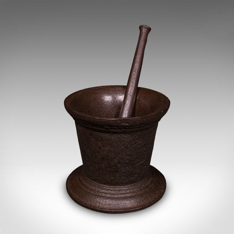 Antique Dye Maker's First Stage Mortar & Pestle, English, Industrial, Georgian