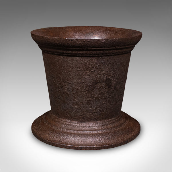 Huge 140 LB Antique Dye Maker's First Stage Mortar & Pestle, English, Georgian